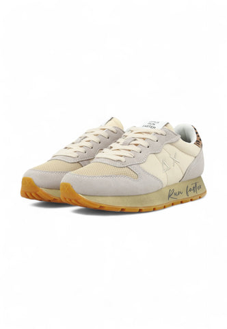 SUN68 Running Ally Vintage Sneaker Donna Beige Z44207