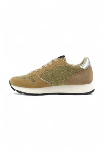 SUN68 Running Ally Glitter Sneaker Donna Oro Z44204