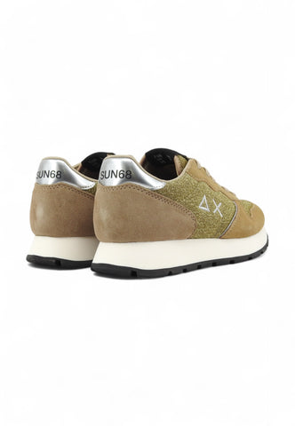 SUN68 Running Ally Glitter Sneaker Donna Oro Z44204