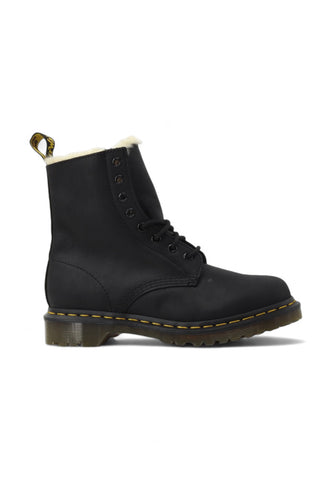 DR. MARTENS Anfibio Lacci Pelo Interno Stivaletto Donna Nero 1460-SERENA-21797001