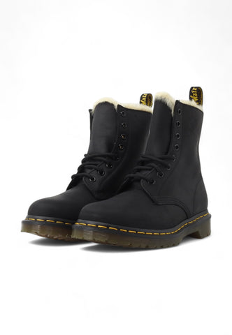 DR. MARTENS Anfibio Lacci Pelo Interno Stivaletto Donna Nero 1460-SERENA-21797001