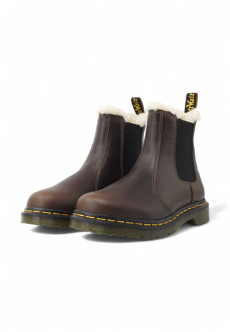 DR. MARTENS Polacco Smooth Pelo Interno Stivaletto Donna Marrone 2976-LEONORE-32016777