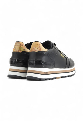 ALVIERO MARTINI 1°CLASSE Running Retro Geo Sneaker Donna Black 1017300E