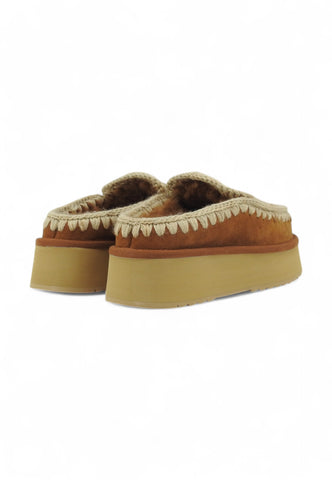 MOU Clog Eskimo Ciabatta Donna Marrone MU.FW681004A