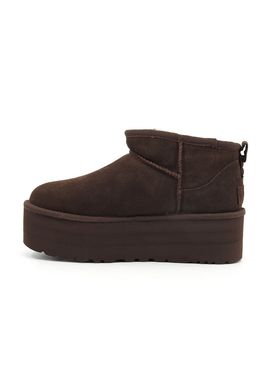 UGG Classic Ultra Mini Stivaletto Pelo Donna Burnt Cedar 1135092-BCDR-AI25