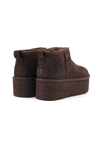 UGG Classic Ultra Mini Stivaletto Pelo Donna Burnt Cedar 1135092-BCDR-AI25