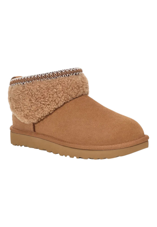 UGG Classic Ultra Mini Maxy Curly Pelo Chestnut 1158263-CHE-AI25