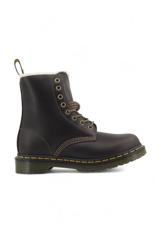 DR MARTENS Anfibio Lacci Lthr Smooth Stivaletto Donna Marrone 1460-SERENA-32019777