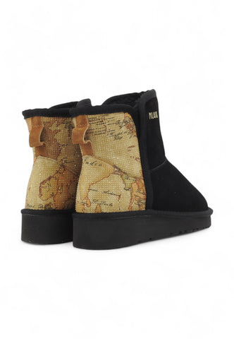 ALVIERO MARTINI Mod Ugg Pelo Stivaletto Donna Nero