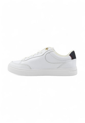 TOMMY HILFIGER Sneaker Lthr Logo Sneaker Donna Bianco FW0FW08579YBS-PE25