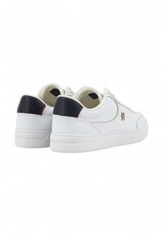 TOMMY HILFIGER Sneaker Lthr Logo Sneaker Donna Bianco FW0FW08579YBS-PE25