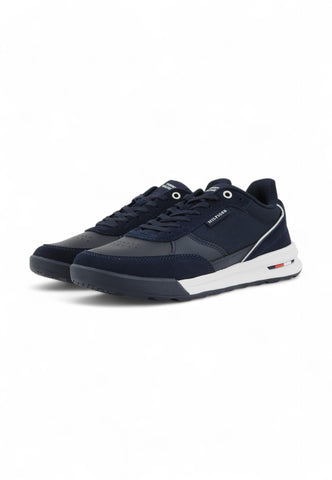 TOMMY HILFIGER Running Lthr Sneaker Uomo Blu FM0FM05371DW5-PE25