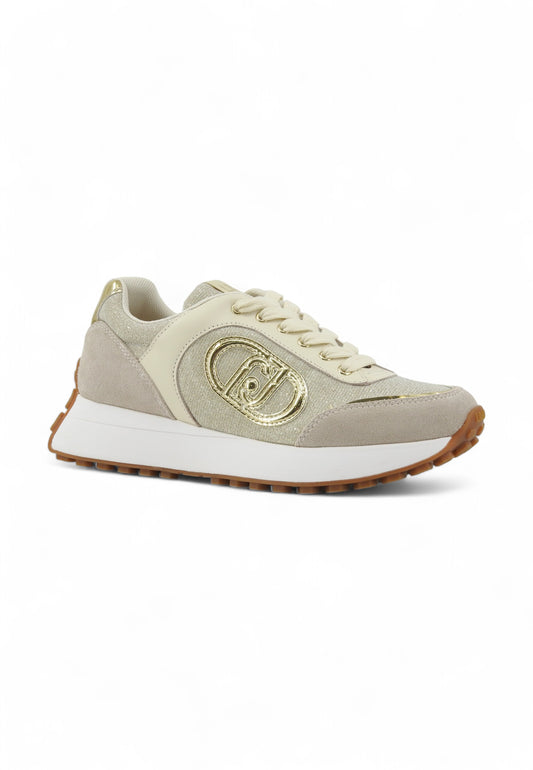 LIU JO Running Suede Lthr Sneaker Donna Beige BA5001PX60101127-PE25