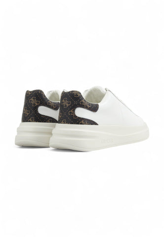 GUESS Sneaker Lthr Retro Logo Sneaker Uomo Bianco FMPVIBLEA12-PE25