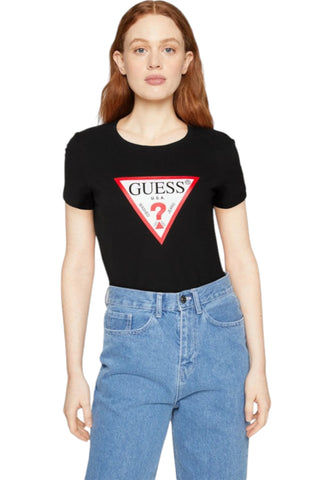 GUESS T-Shirt Logo Nero W4YI04J1314