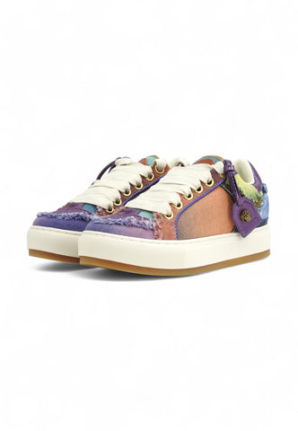 KURT GEIGER Sneaker Donna Bianco Rosa Multi 0493399619