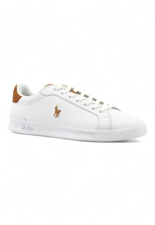 POLO RALPH LAUREN Sneaker Uomo Bianco Marrone 809877598001