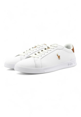 POLO RALPH LAUREN Sneaker Uomo Bianco Marrone 809877598001