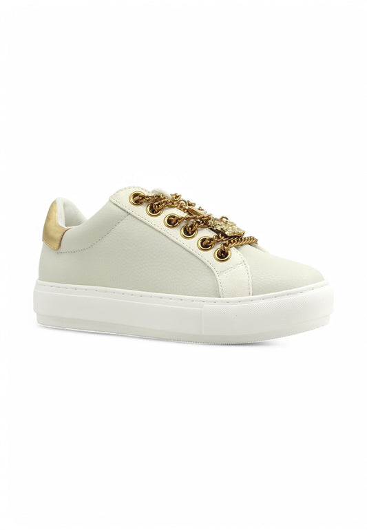 KURT GEIGER Sneaker Donna Bianco Oro 3941215109