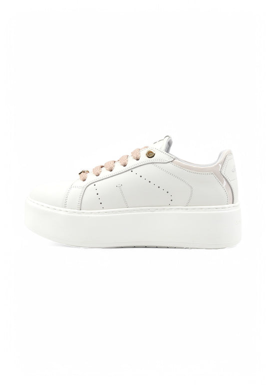 JANET Sneakers Donna Bianco Rosa J-004