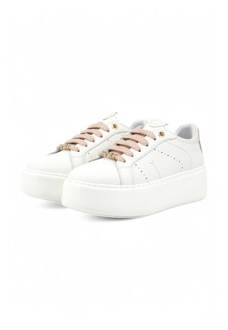 JANET Sneakers Donna Bianco Rosa J-004