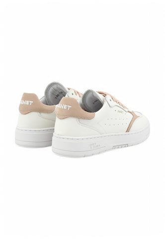 JANET Sneakers Donna Bianco Rosa J-090