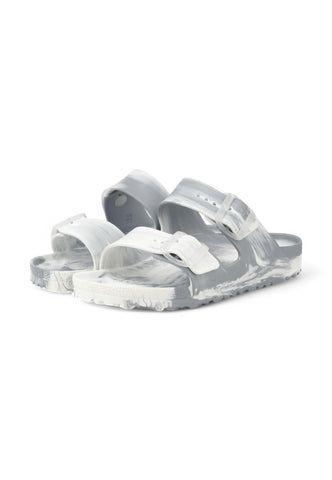 BIRKENSTOCK Arizona Eva Ciabatta Donna Argento Bianco 1029660