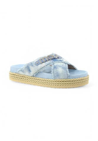 MOU Ciabatta Donna Azzurro MU.SW451010K