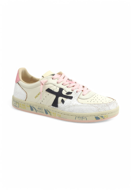 PREMIATA Sneakers Donna Bianco Rosa 6783