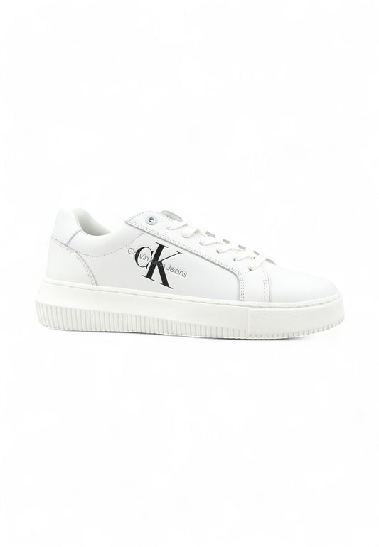 CALVIN KLEIN Sneaker Lthr Logo Sneaker Donna Bianco YW0YW00823YBR-PE25