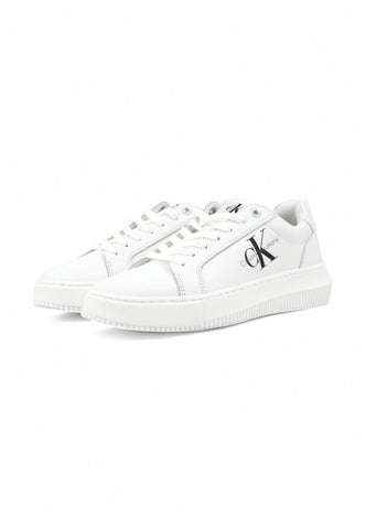 CALVIN KLEIN Sneaker Lthr Logo Sneaker Donna Bianco YW0YW00823YBR-PE25