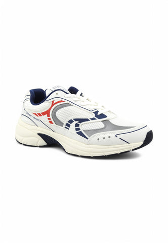 TOMMY HILFIGER Sneakers Uomo Bianco Blu EM0EM015690G1 Rosso