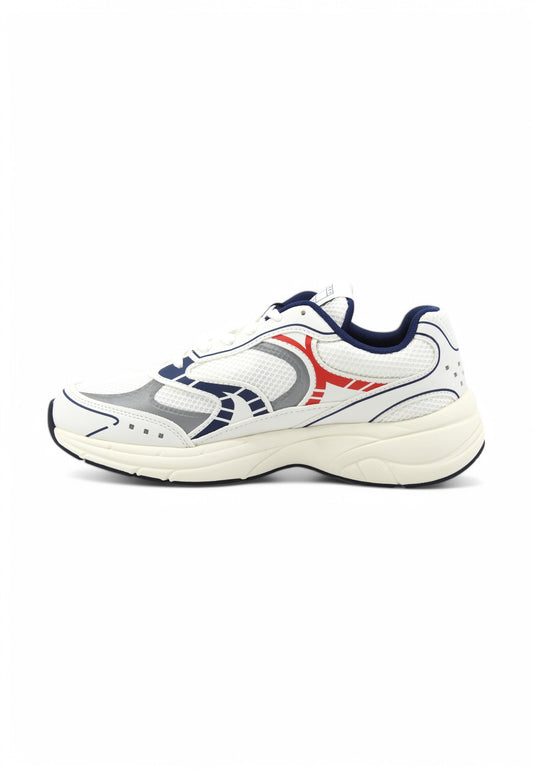 TOMMY HILFIGER Sneakers Uomo Bianco Blu EM0EM015690G1 Rosso