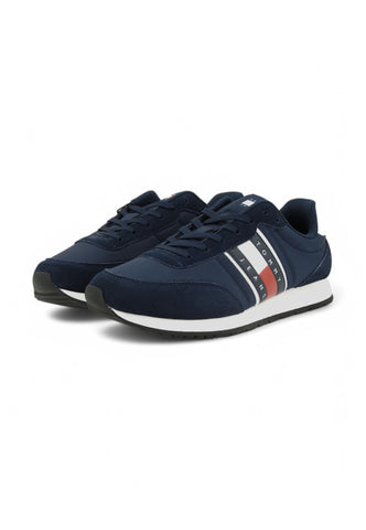 TOMMY HILFIGER Sneakers Uomo Blu Bianco EM0EM01351C1G