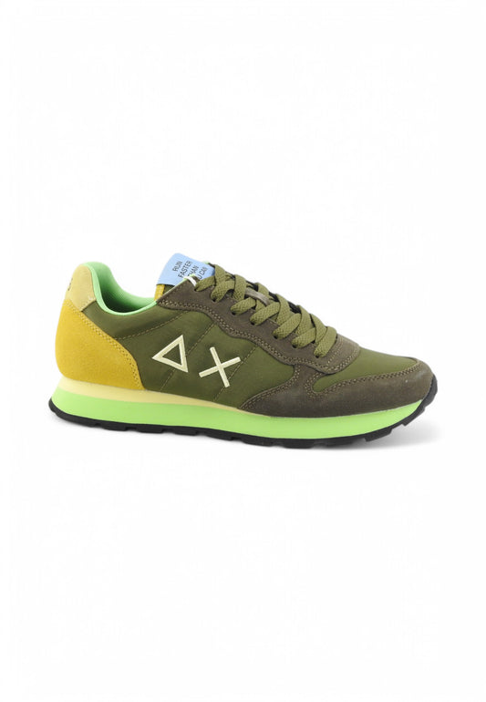 SUN68 Sneakers Uomo Verde Giallo Z35108-PE25-19