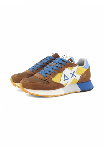 SUN68 Sneakers Uomo Marrone Blu Giallo Z35112-PE25-0823