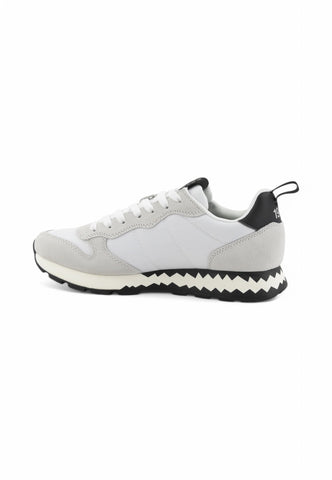 SUN68 Sneakers Uomo Bianco Nero Z35104-PE25-01