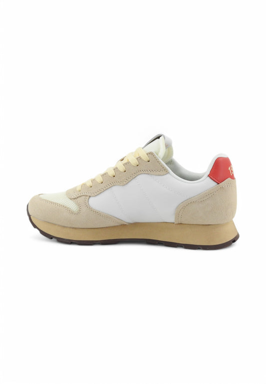 SUN68 Sneakers Uomo Bianco Beige Z35105-PE25-3110