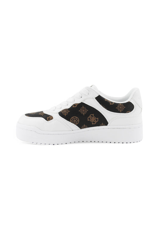 GUESS Sneakers Donna Bianco Marrone FLPMI2FAL12-PE25-WHIBR