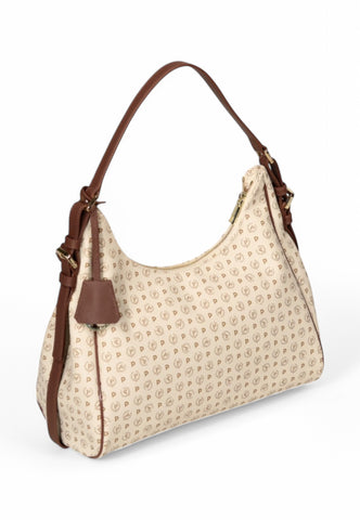 POLLINI Borsa a spalla Donna Bianco Marrone TE8532PP0LQ1110C-PE25