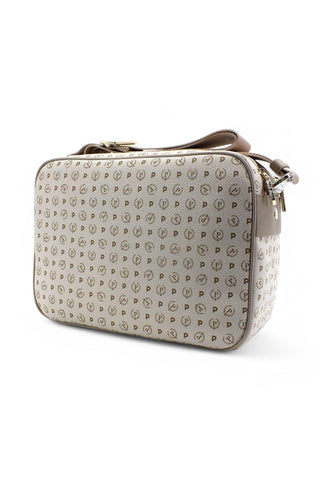 POLLINI Borsa Messenger Loghi Bianco Beige TE8402PP02Q1110A