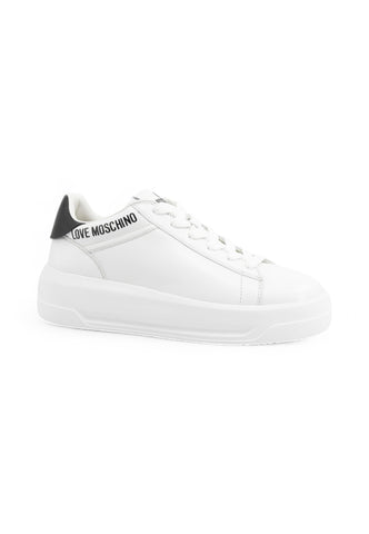 MOSCHINO Sneakers Donna Bianco Nero JA15525G0MIA110A-PE25