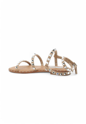 STEVE MADDEN Sandali Donna Beige Borchie SMSTRAVEL-TAN-PE25