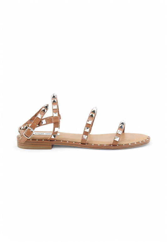 STEVE MADDEN Sandali Donna Marrone Borchie SMSTRAVEL-COG-PE25