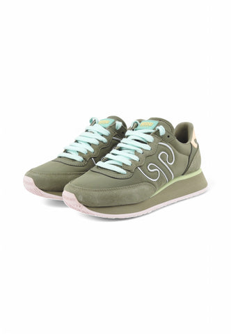 WUSHU Sneakers Donna Verde Rosa 100003-000561-PE25