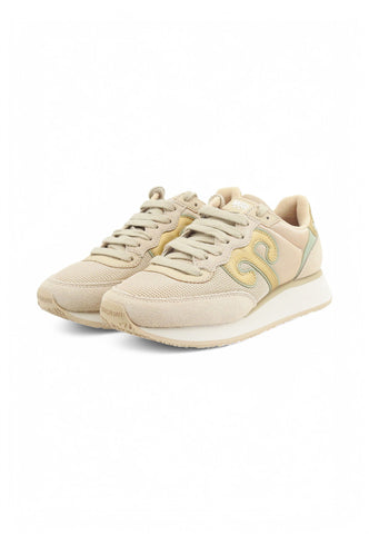 WUSHU Sneakers Donna Beige Verde 100007-000409-PE25