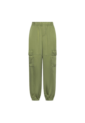 SUN68 Pantalone Cargo Donna Verde Salvia P35205-PE25-84