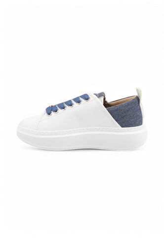 ALEXANDER SMITH Sneakers Donna Bianco Blu DenimASBBWYW-0163-WAV-PE25