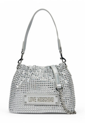 LOVE MOSCHINO Borsa a mano Donna Argento Strass JC4138PP1MLL196B-PE25