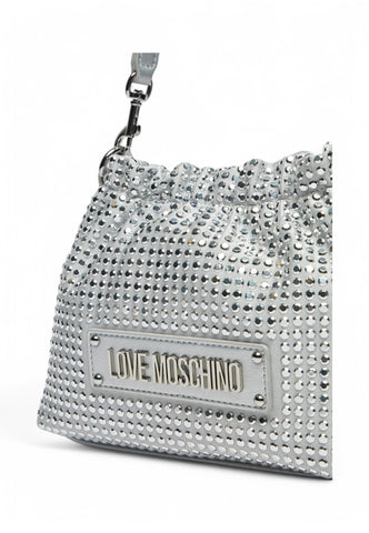 LOVE MOSCHINO Borsa a mano Donna Argento Strass JC4138PP1MLL196B-PE25